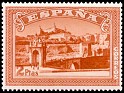 Spain 1937 National uprising 2 Ptas Orange Edifil 836. España 836a. Uploaded by susofe